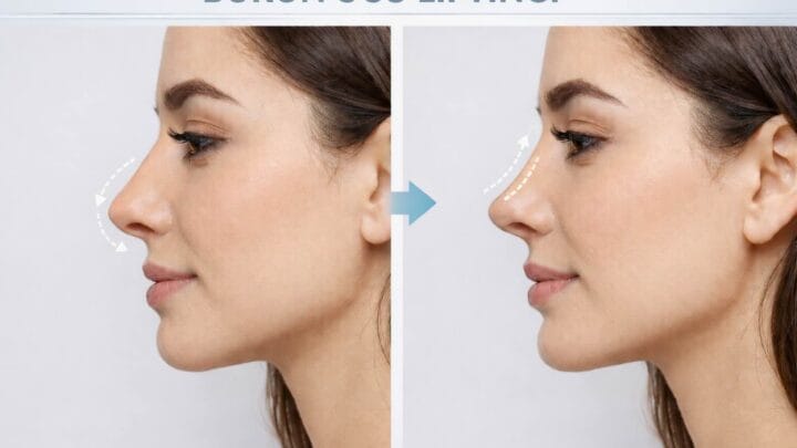 Ameliyatsız burun ucu kaldırma ve lifting yöntemi ile düşük burun ucu tedavisi